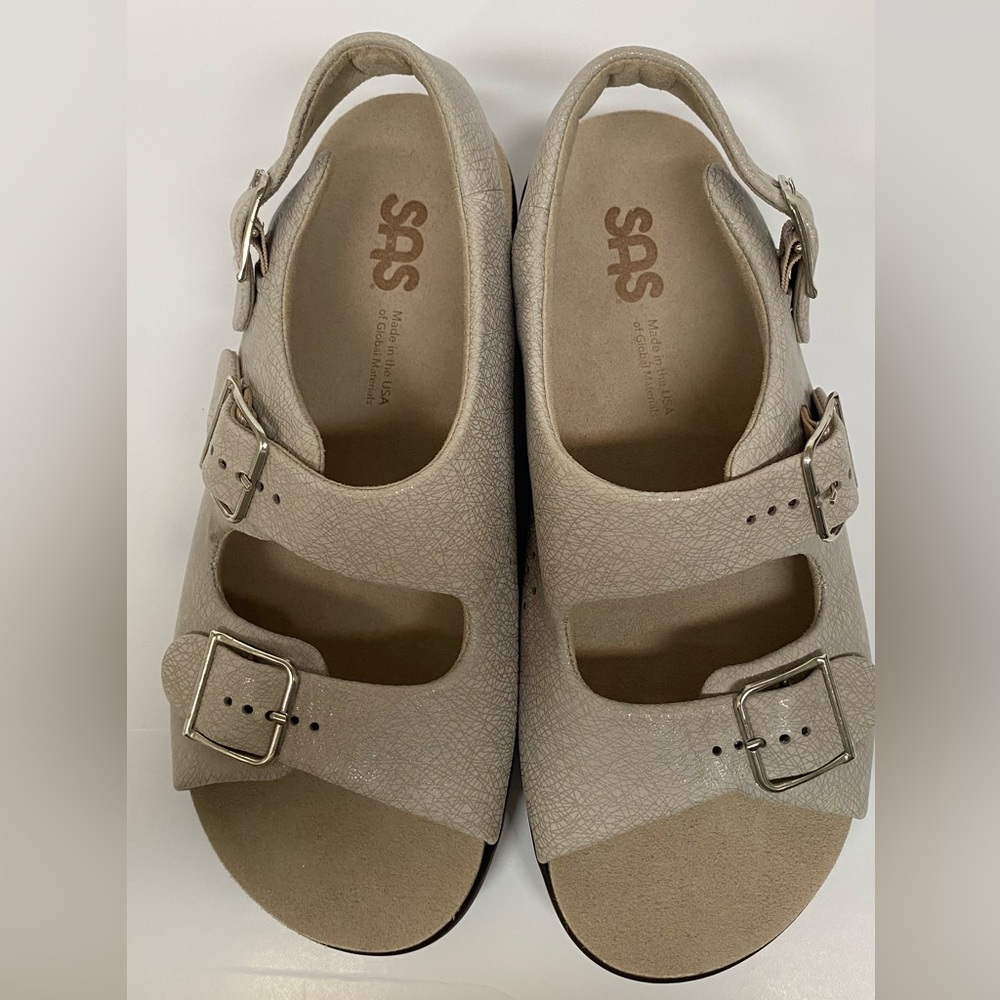 SAS Duo Bone Leather Sandals 8.5M Women’s Tripad Comfort Shoes Made in USA